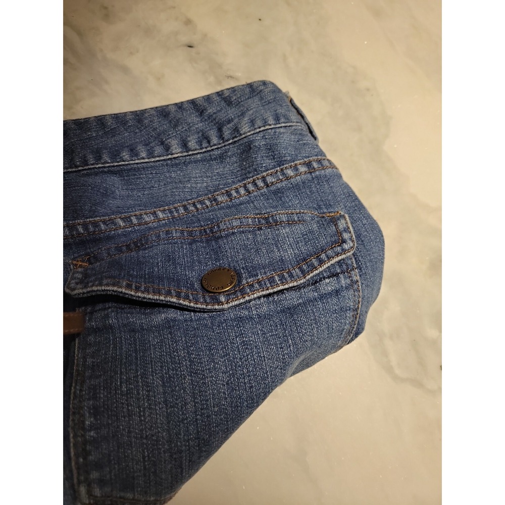 LRL Lauren Jeans Co. Womens Size 12 Dark Wash Mid Rise Straight‎ Leg 5 Pocket - Picture 5 of 5